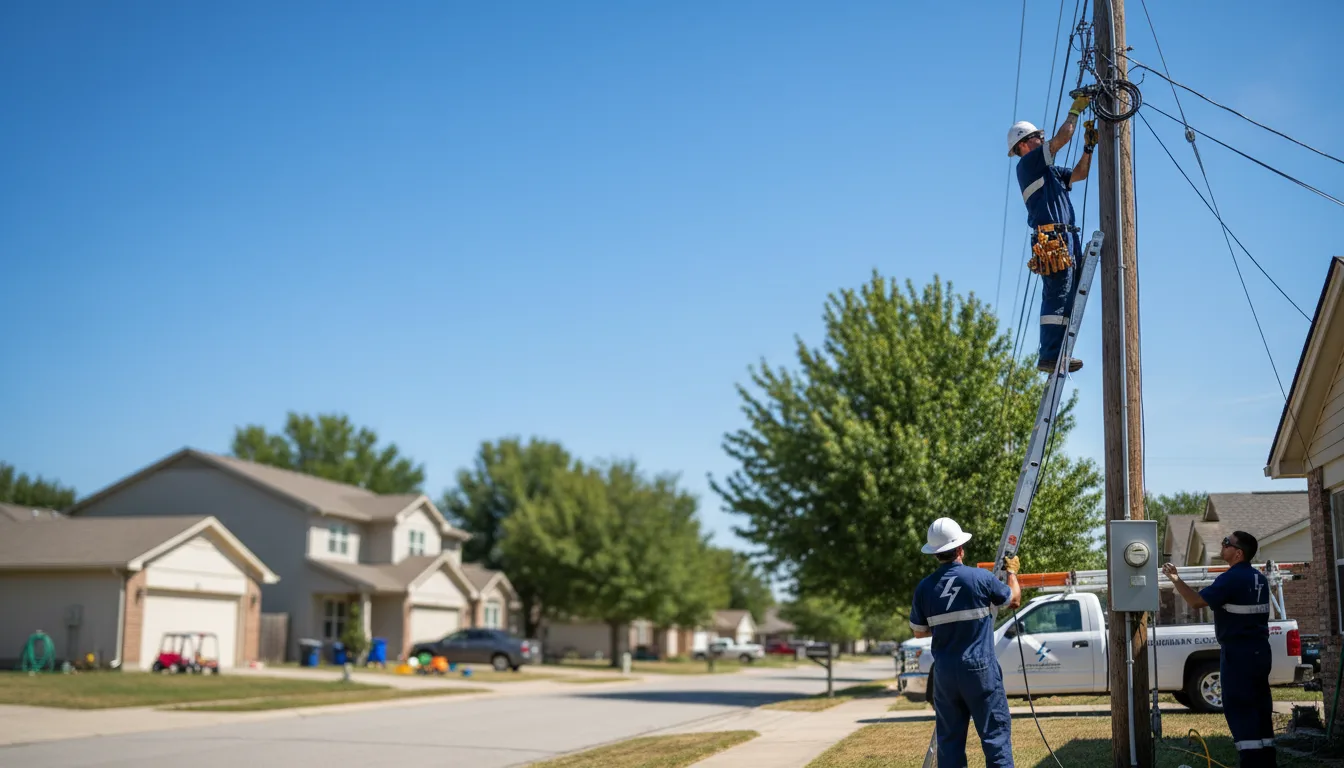Residential electrician providing installation services in South Houston, TX